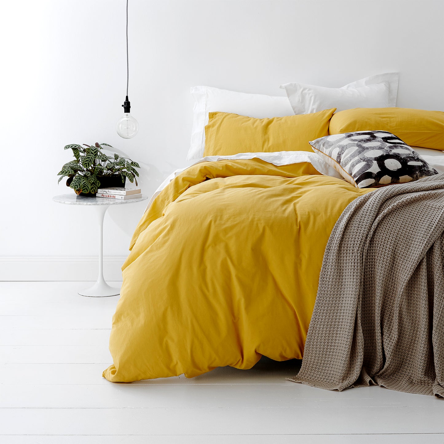 European Quilt Cover Set - Vintage Washed Cotton - Double
