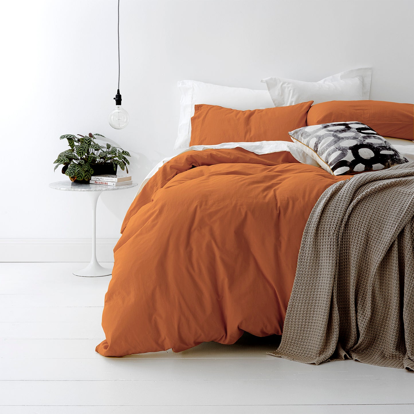 European Quilt Cover Set - Vintage Washed Cotton - Double