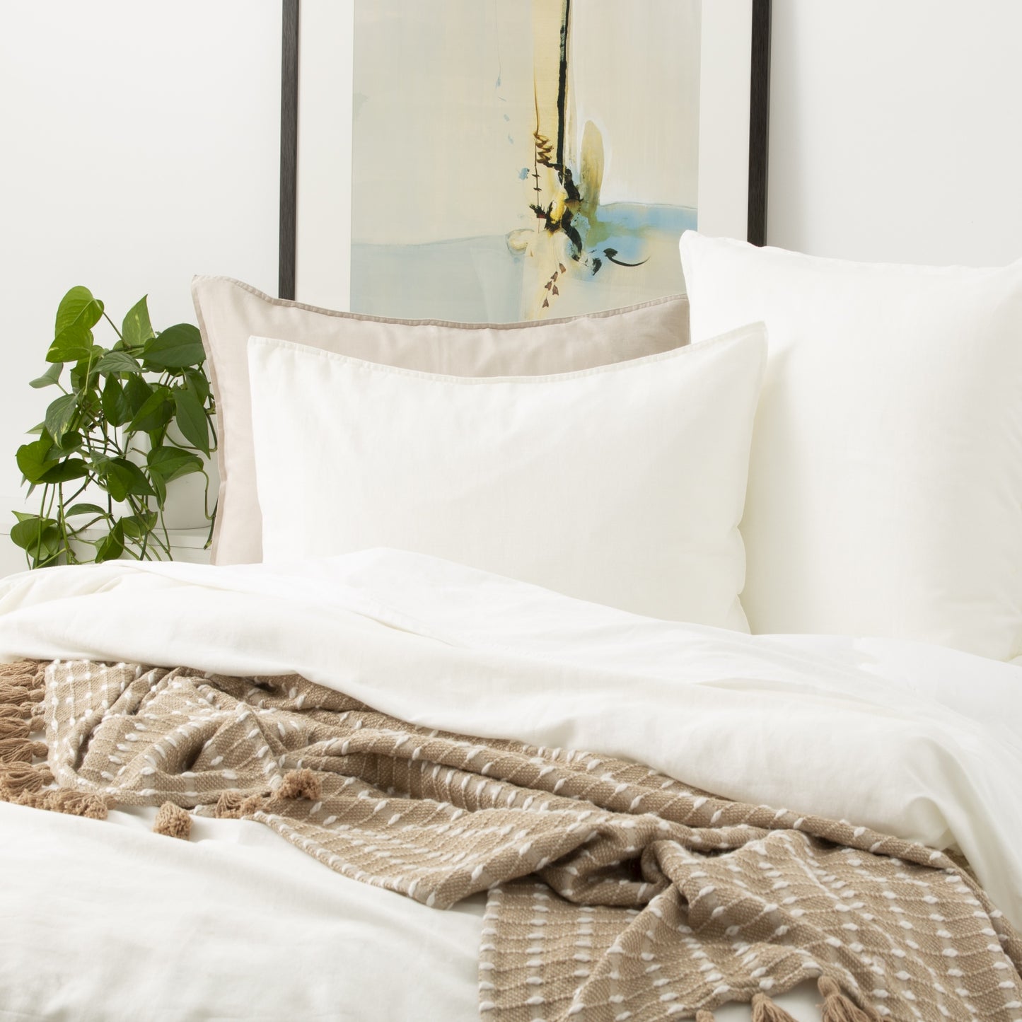 Cavallo Quilt Cover Set - 100% Stone Washed Linen
