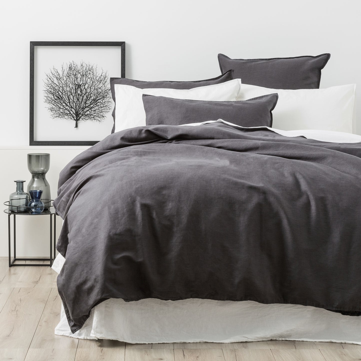 Cavallo Quilt Cover Set - 100% Stone Washed Linen
