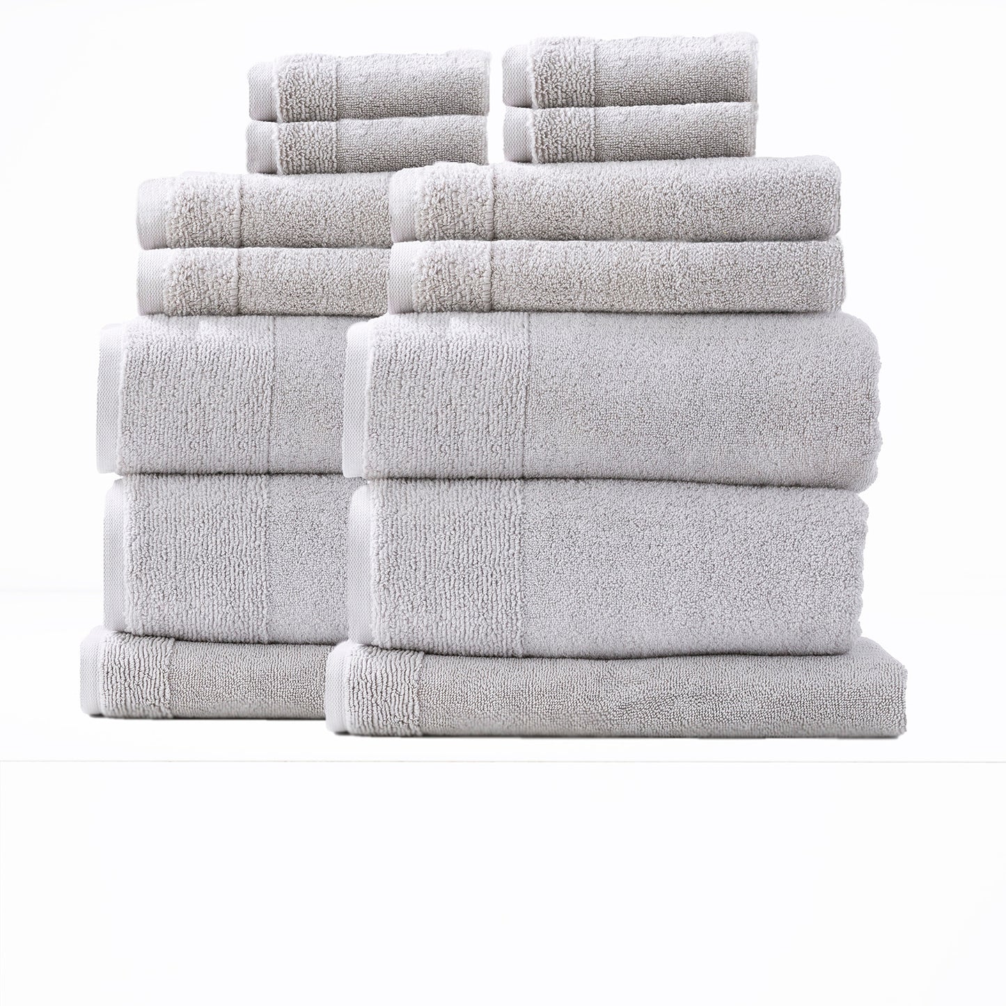 14 Piece Aireys Towel Set - 650 GSM Zero Twist