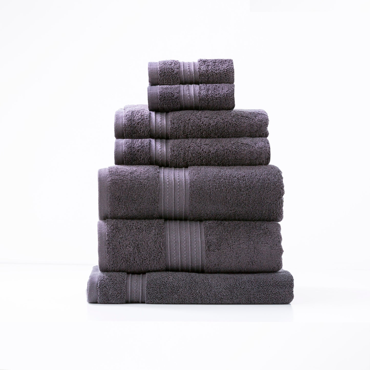 7 Piece Brentwood Towel Set - 650 GSM Low Twist