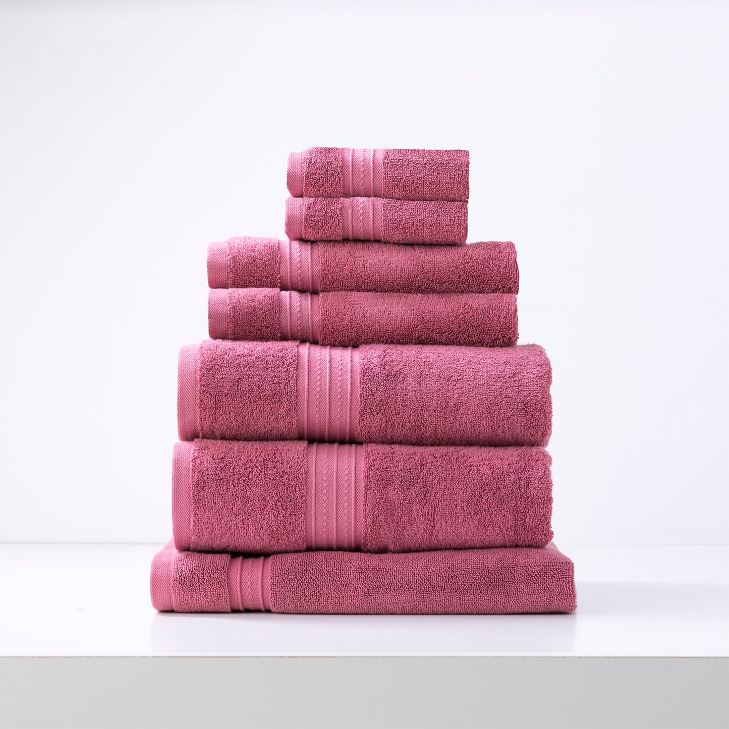 7 Piece Brentwood Towel Set - 650 GSM Low Twist