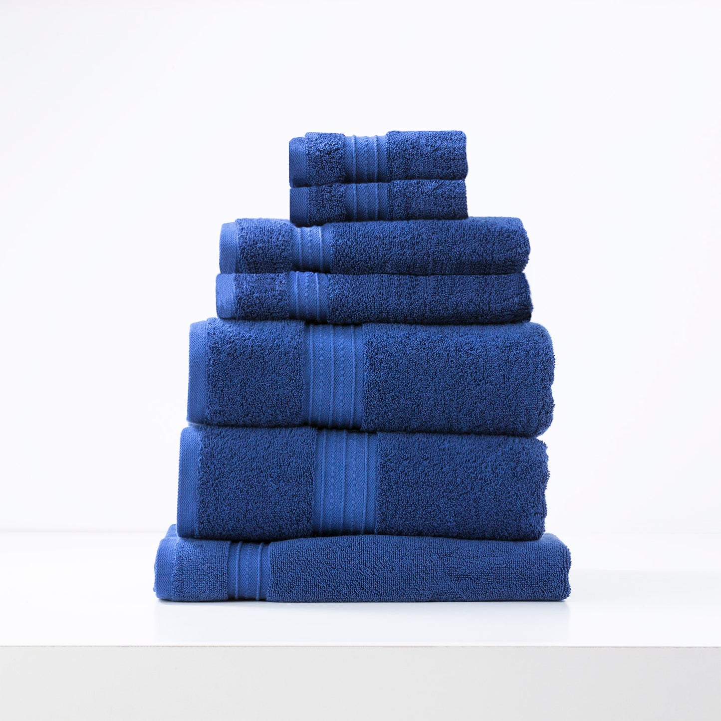7 Piece Brentwood Towel Set - 650 GSM Low Twist