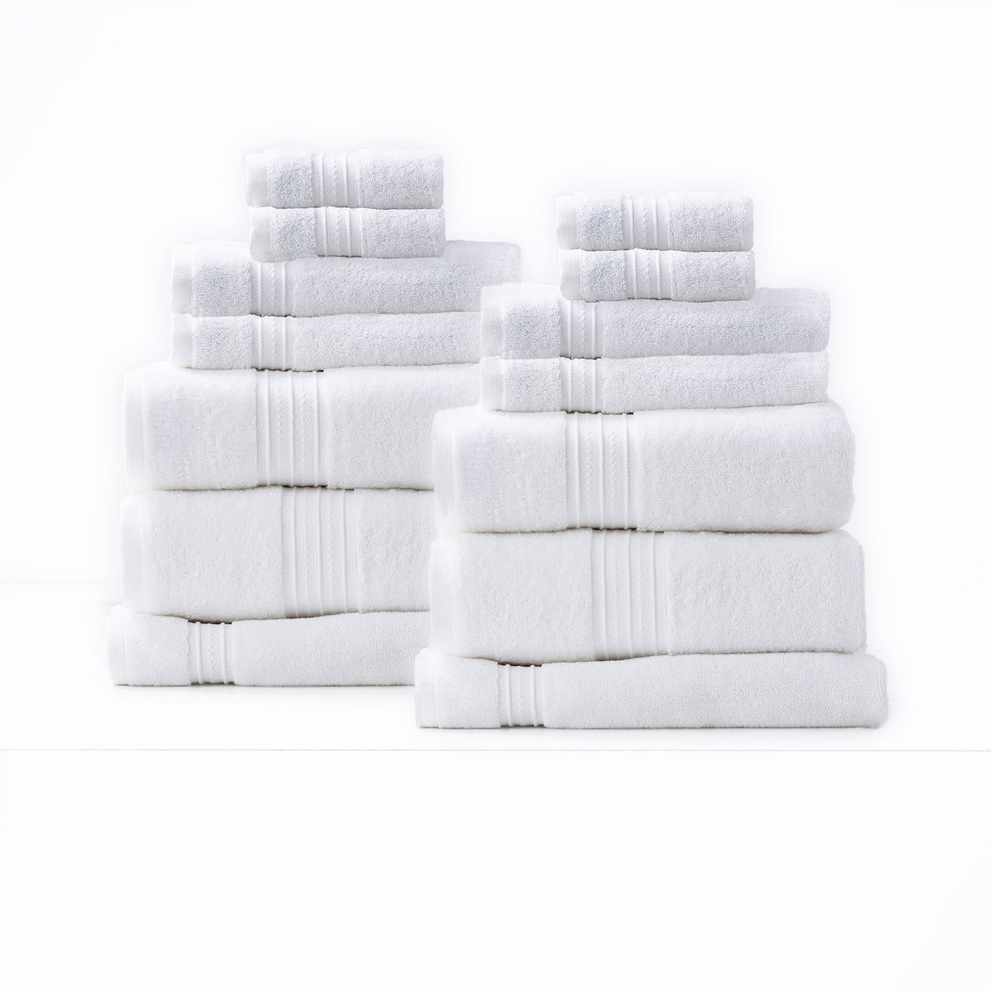 14 Piece Brentwood Towel Set - 650 GSM Low Twist Taylor Brentwood 650 GSM Low Twist Towels - 14 Piece Set