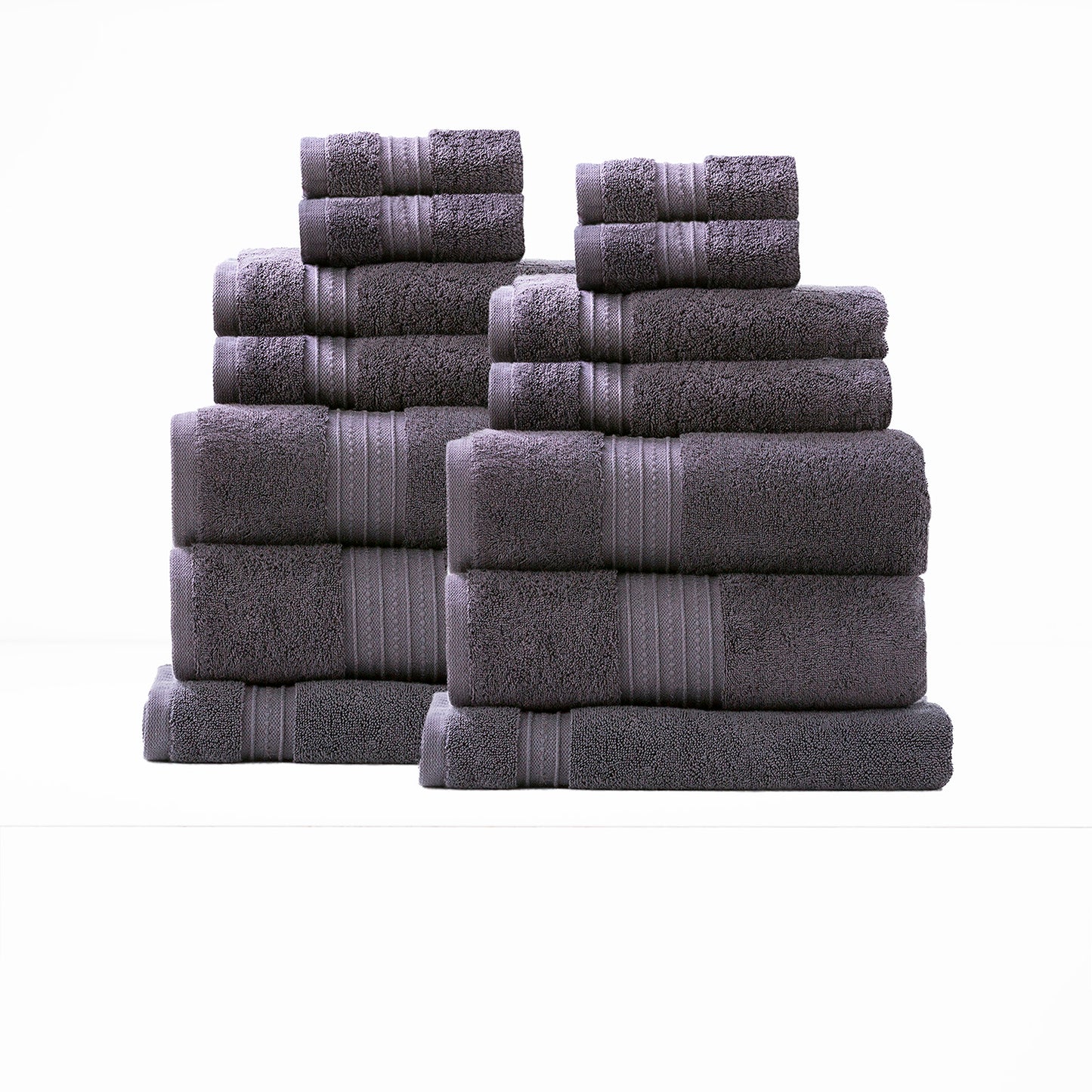 14 Piece Brentwood Towel Set - 650 GSM Low Twist Taylor Brentwood 650 GSM Low Twist Towels - 14 Piece Set