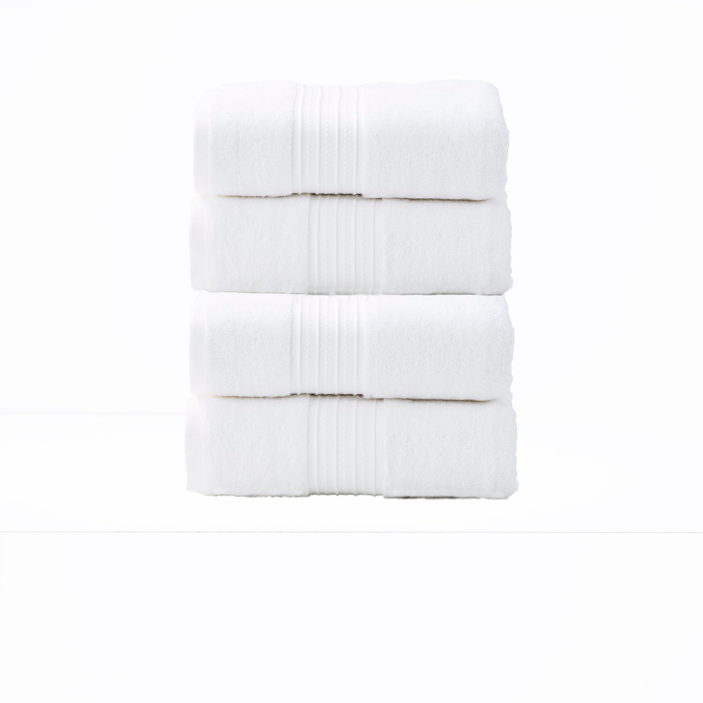 4 Pack Brentwood Bath Towels - 650 GSM Low Twist