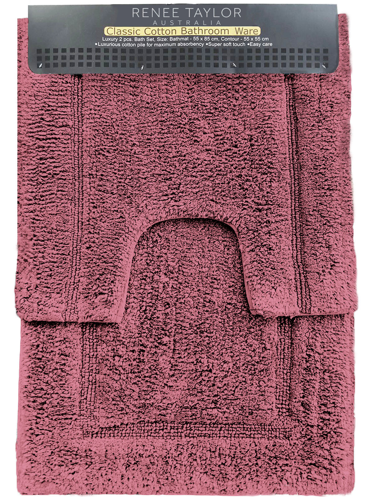 Renee Taylor 2 Piece 2200 GSM Tufted Bath Mat set