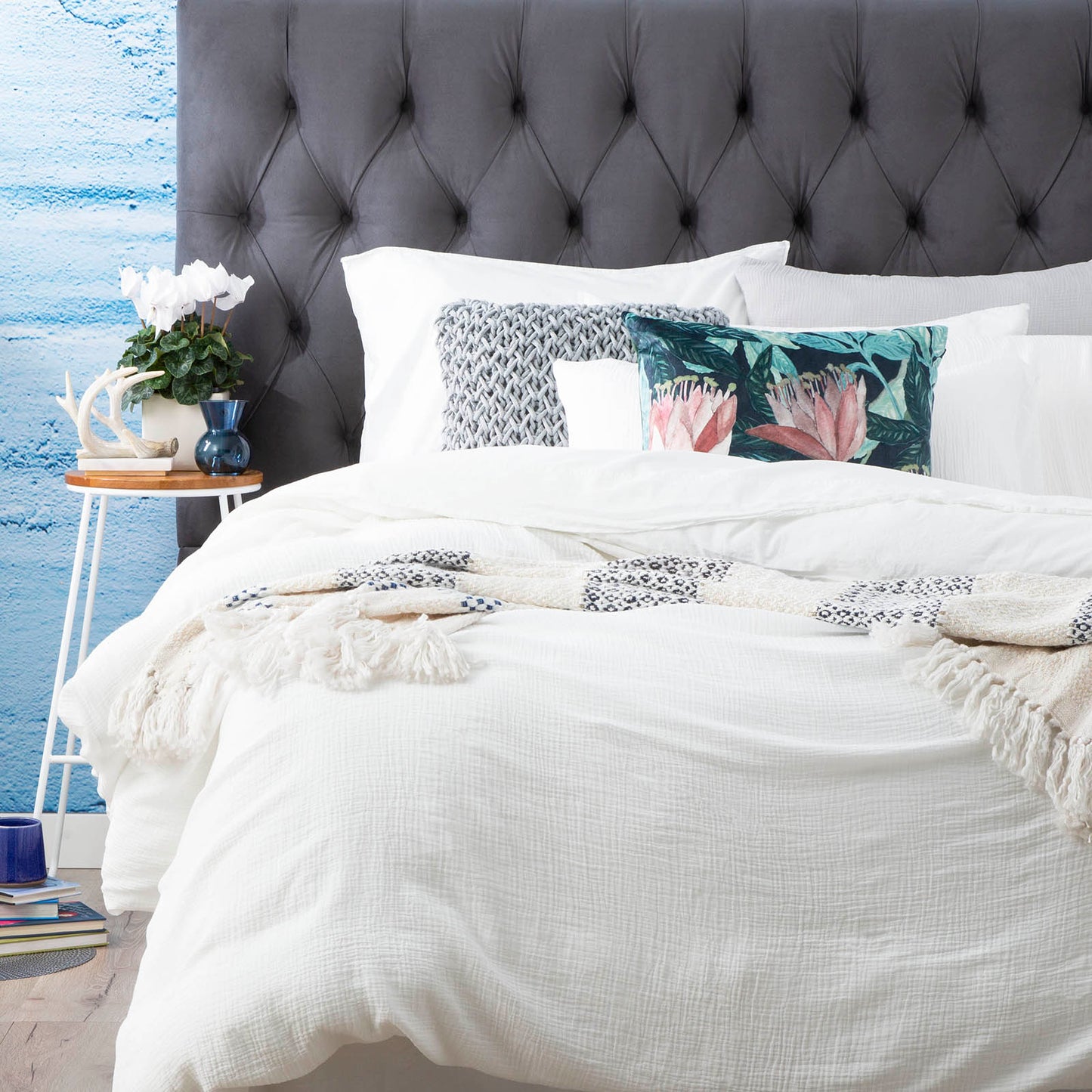 Textured Quilt Cover Set - Solana Washed Cotton