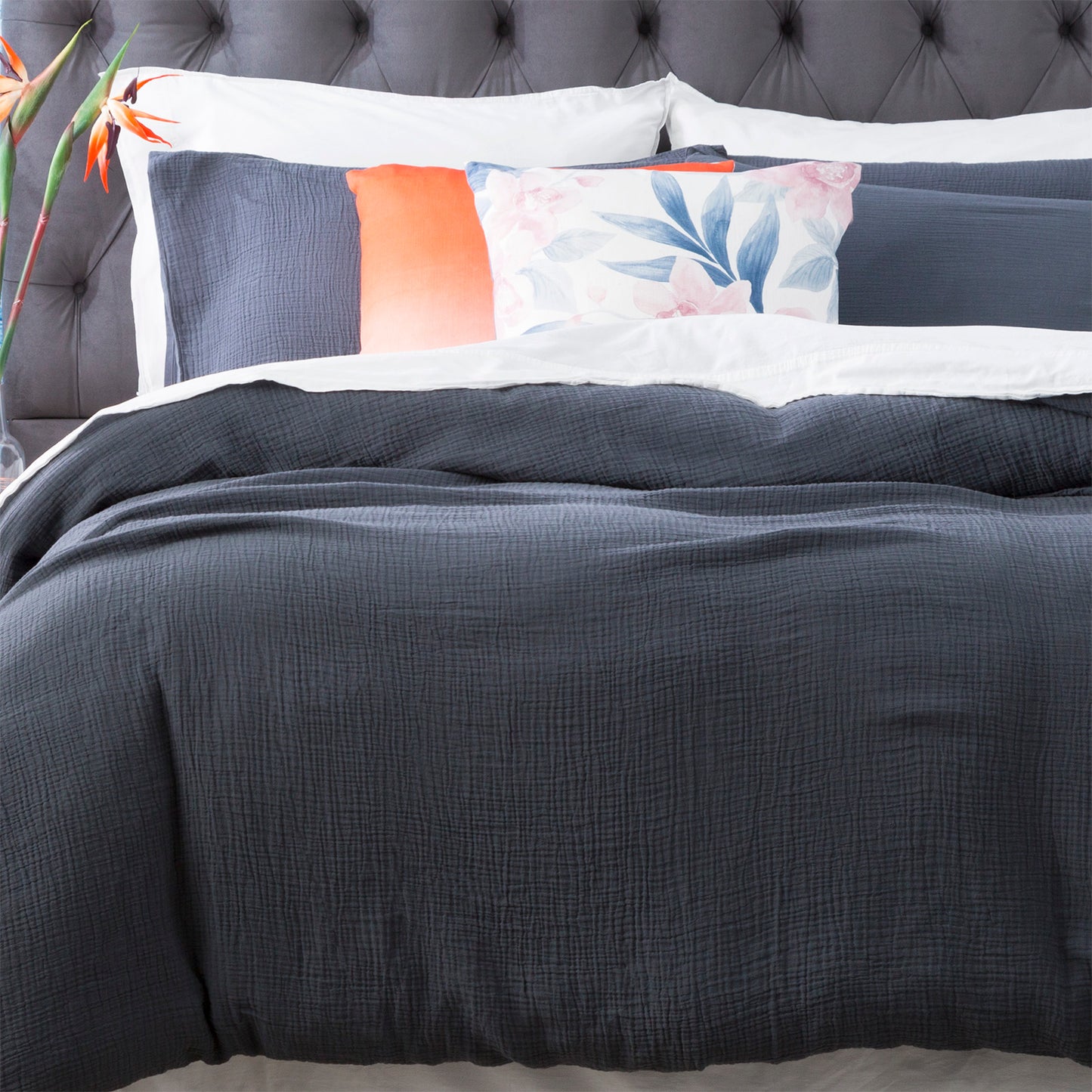 Solana Washed Cotton Textured Euro Pillow Case