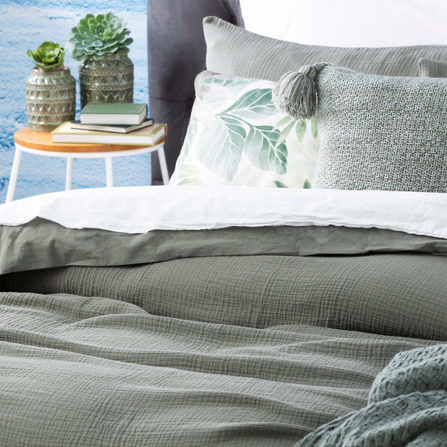 Textured Quilt Cover Set - Solana Washed Cotton