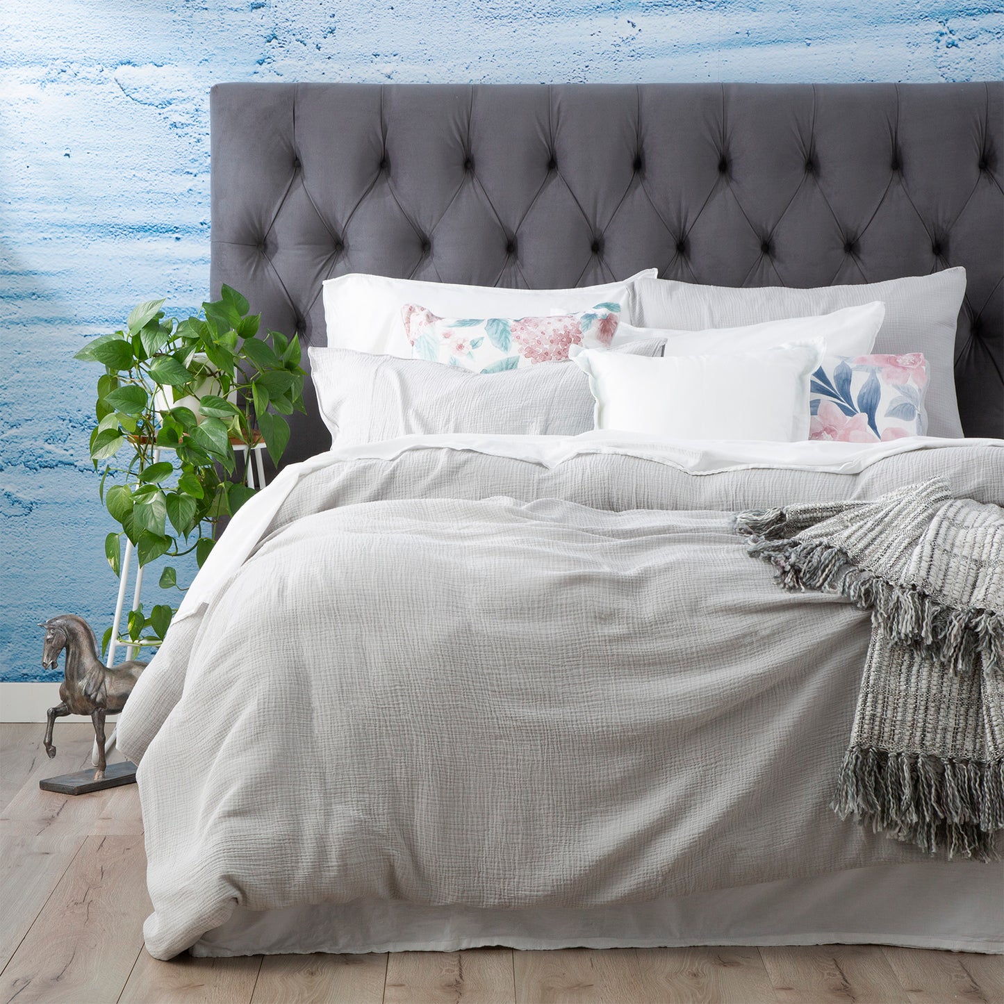 Textured Quilt Cover Set - Solana Washed Cotton