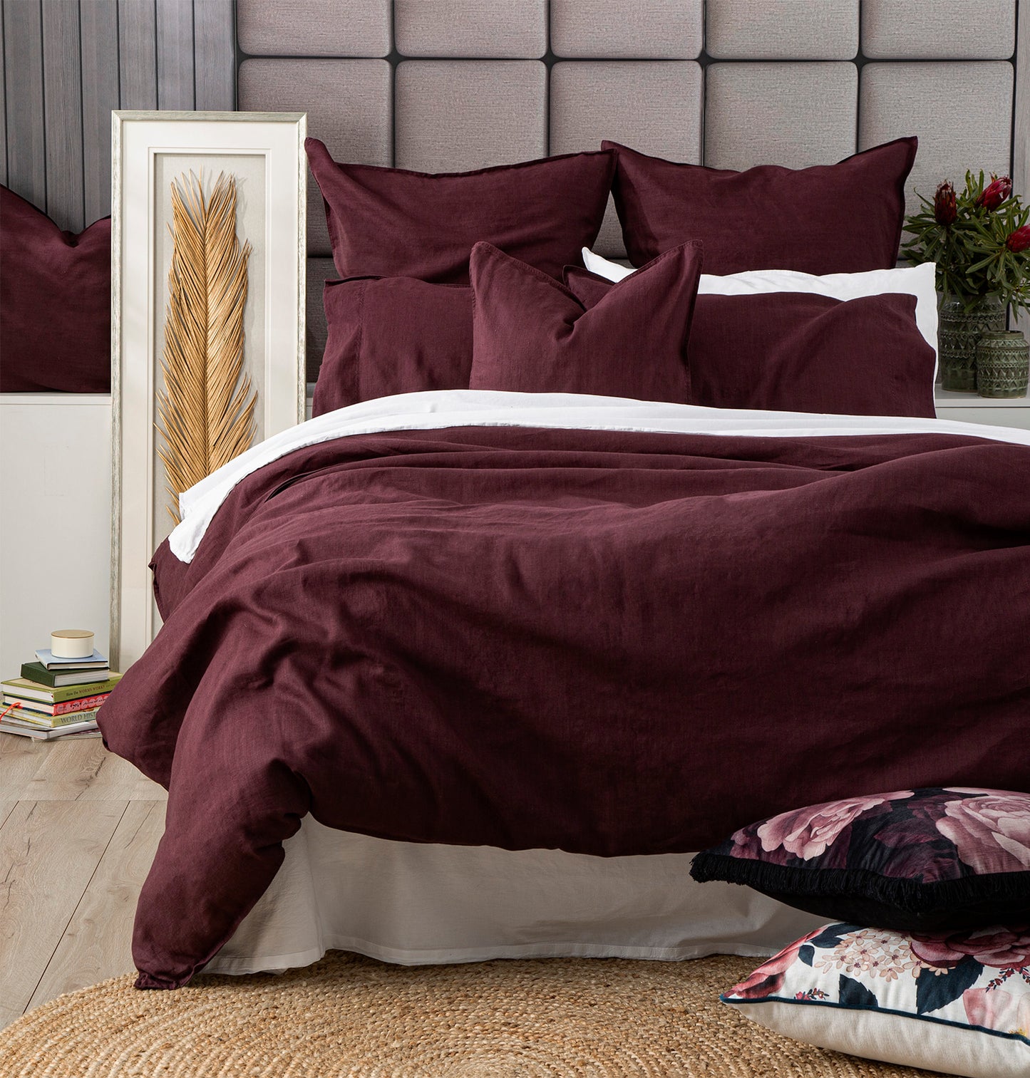 Cavallo Quilt Cover Set - 100% Stone Washed Linen