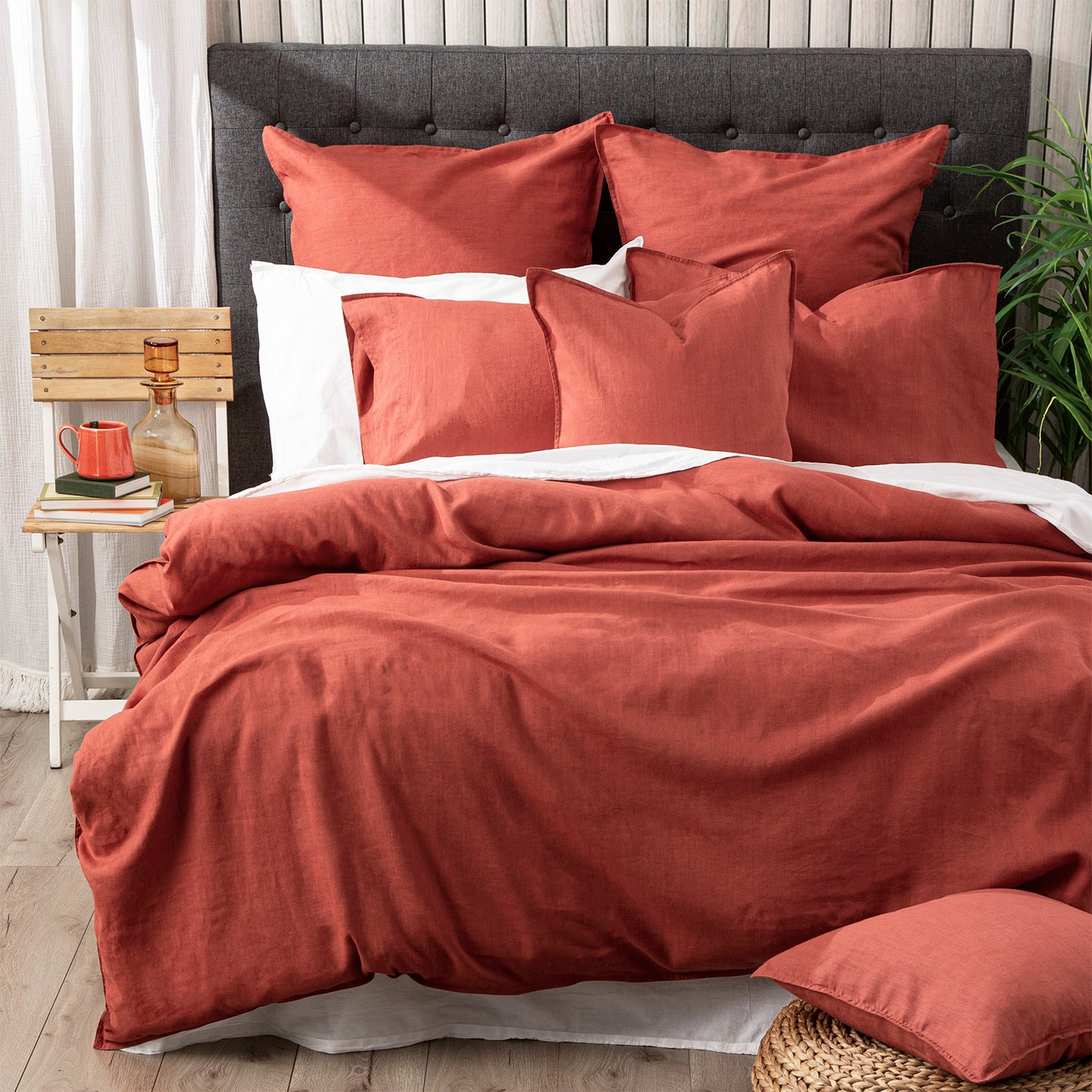 Cavallo Quilt Cover Set - 100% Stone Washed Linen
