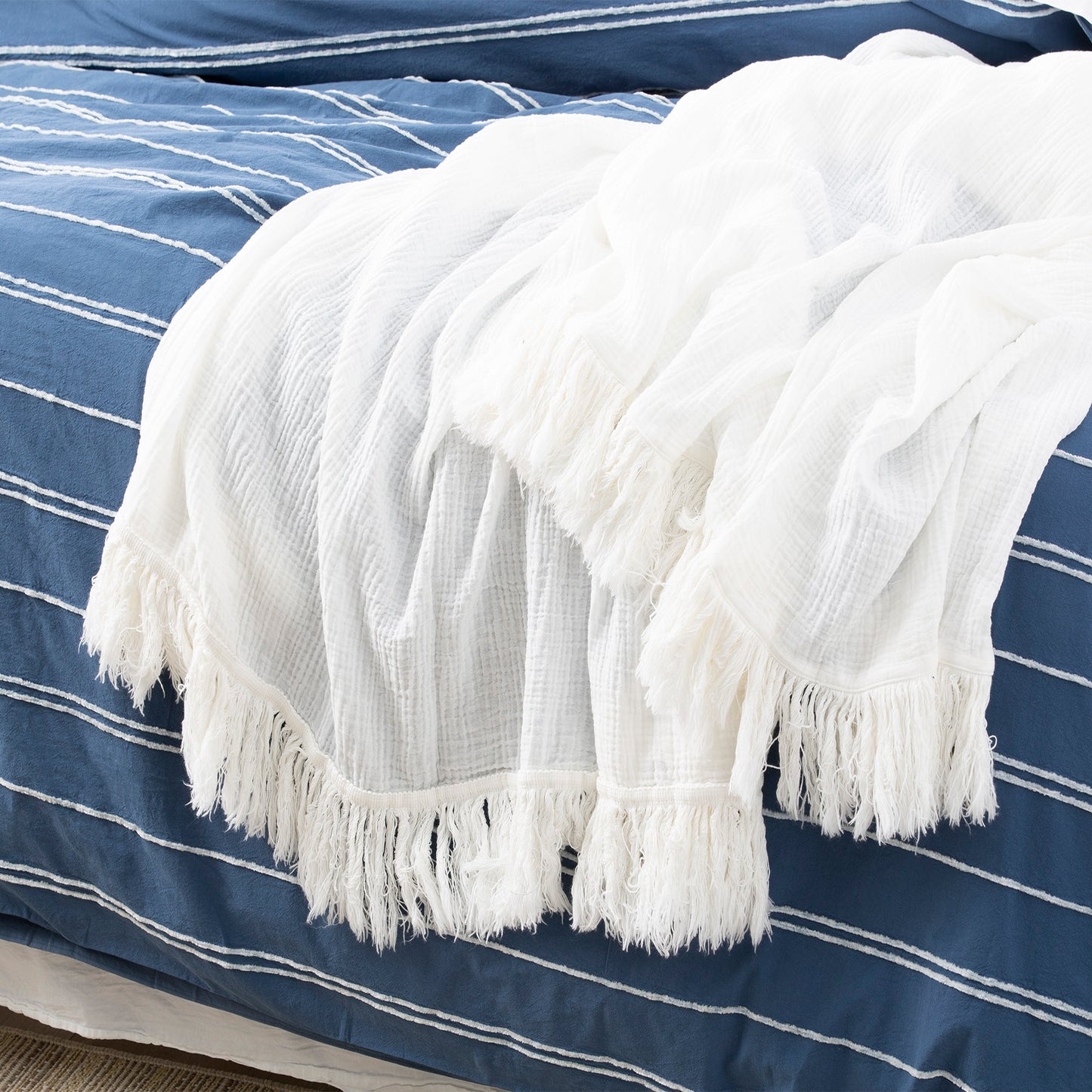 Chenille Cotton Quilt Cover Set - Vintage Washed - Hudson
