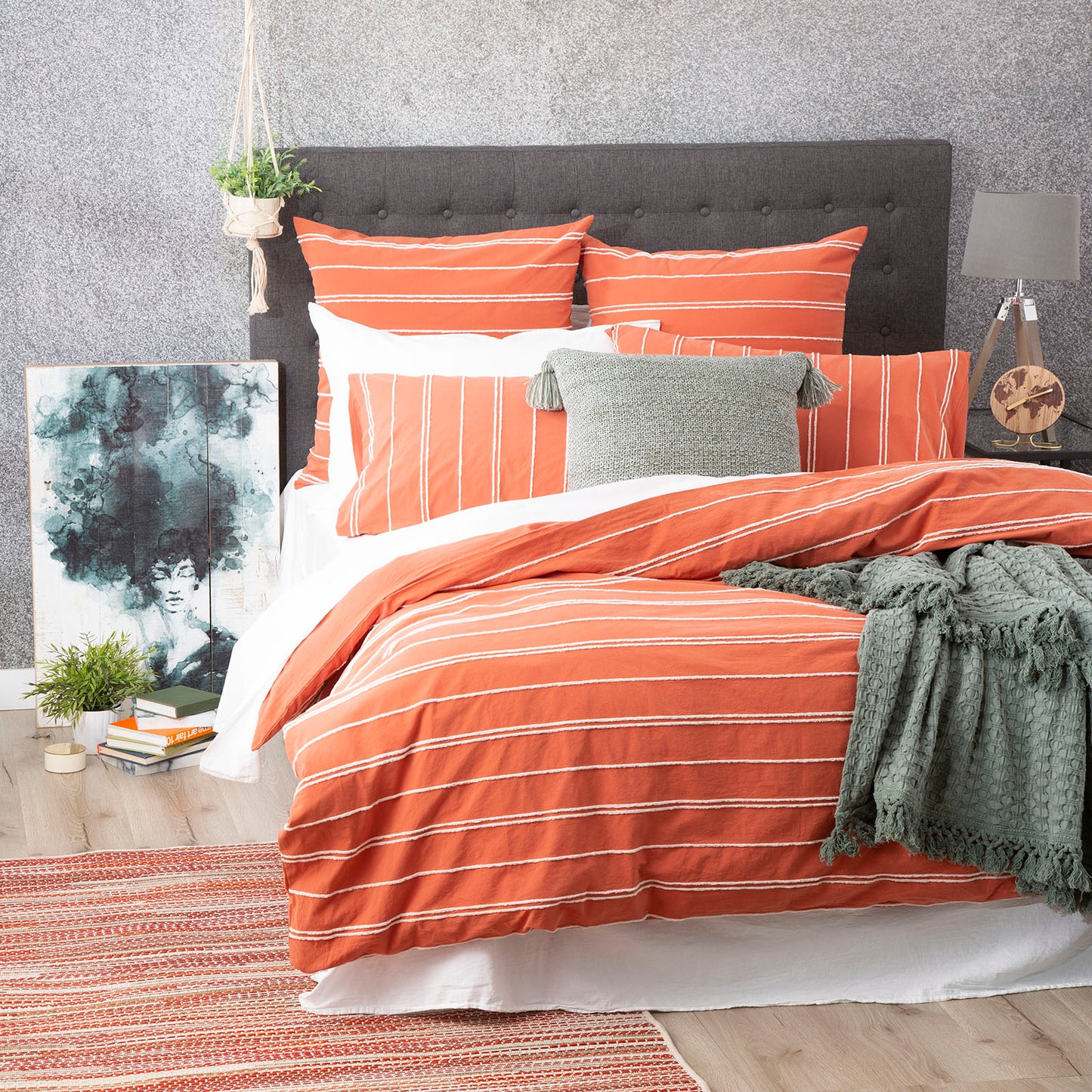 Chenille Cotton Quilt Cover Set - Vintage Washed - Hudson