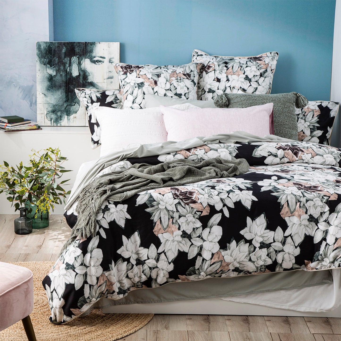 300 TC Cotton Quilt Cover Set - Reversible