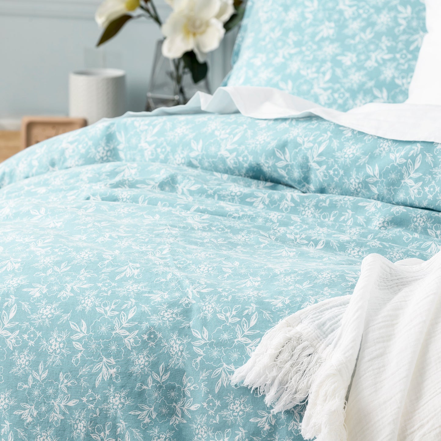 European Printed Quilt cover set - Vintage Washed Cotton
