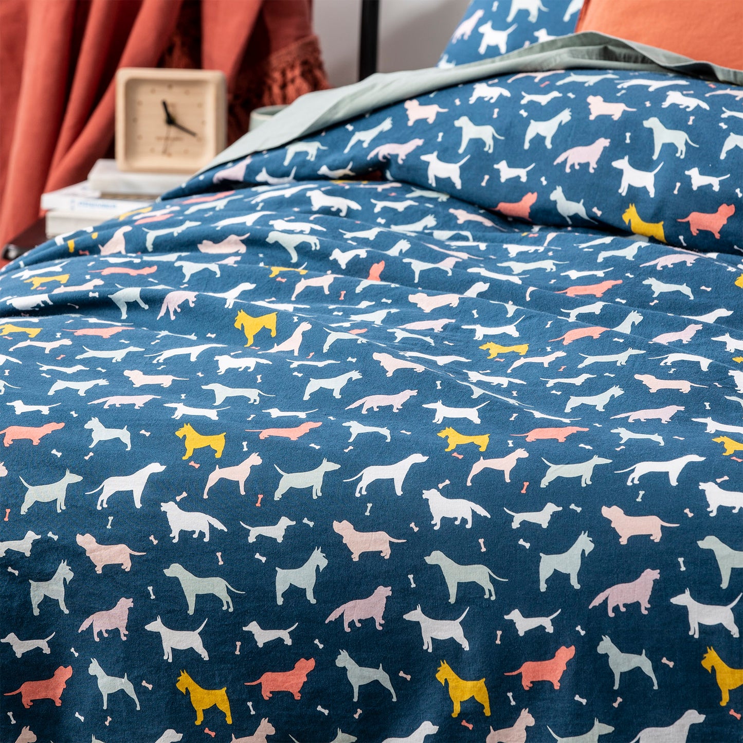 European Printed Quilt cover set - Vintage Washed Cotton
