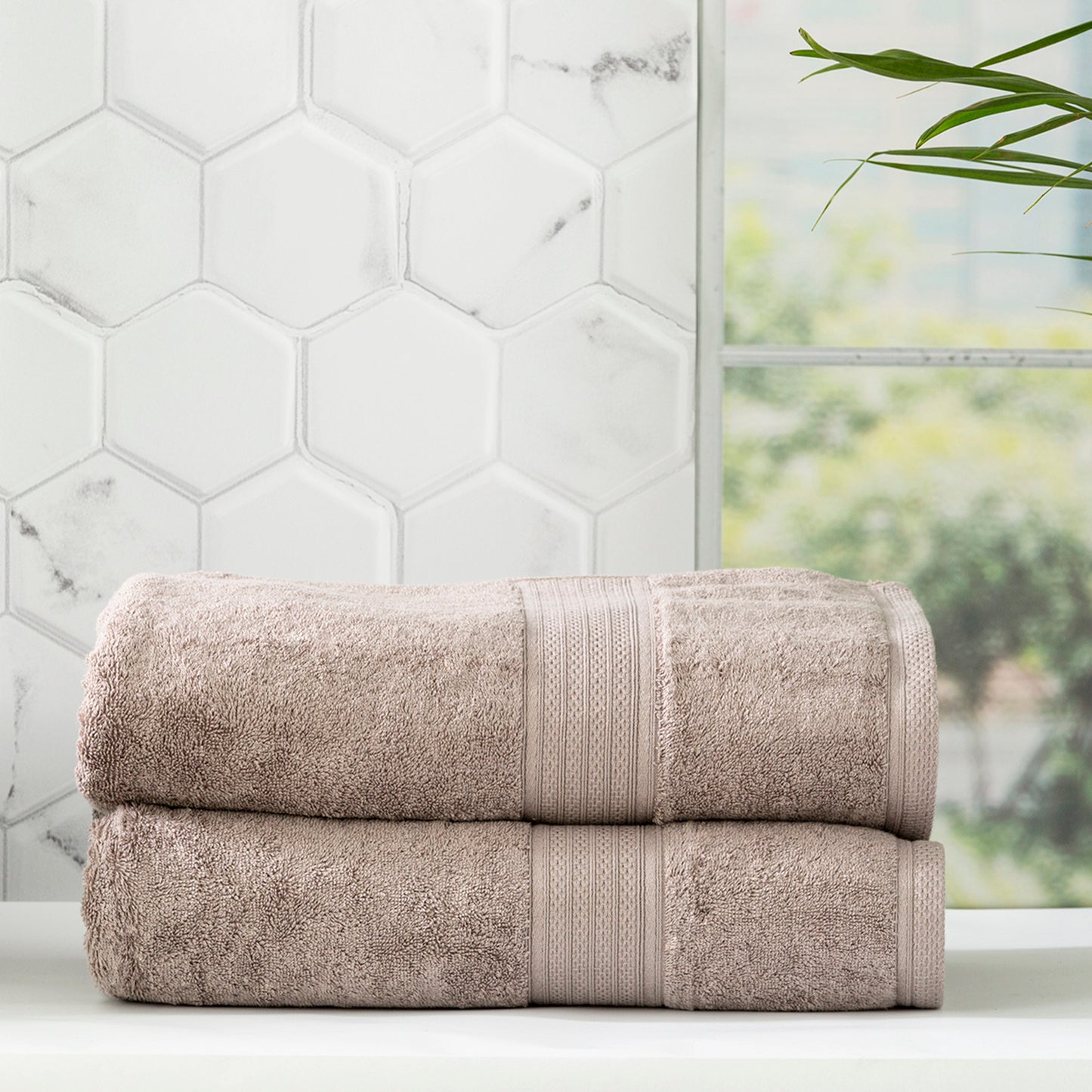 2 Pack Stella Bath Sheets - 650 GSM Super Soft Bamboo Cotton