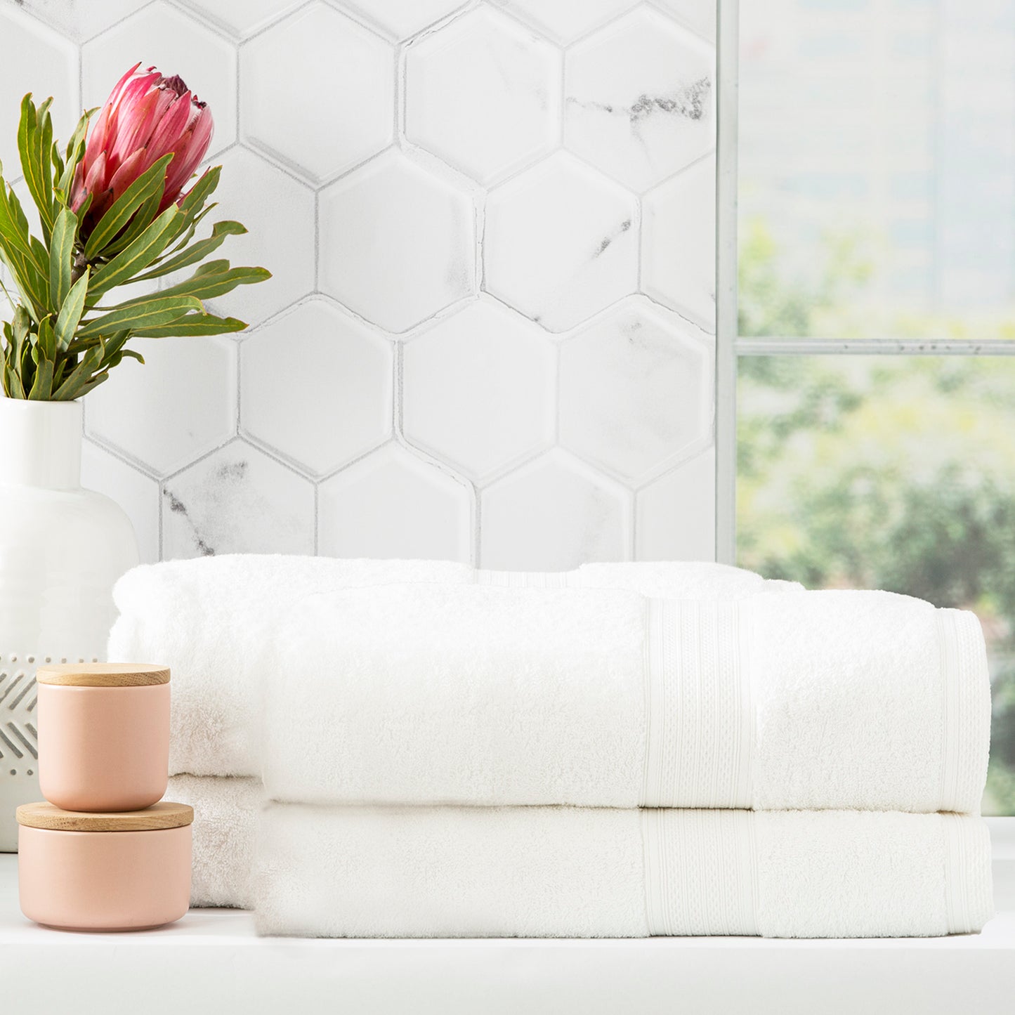 4 Pack Stella Bath Sheets - 650 GSM Super Soft Bamboo Cotton