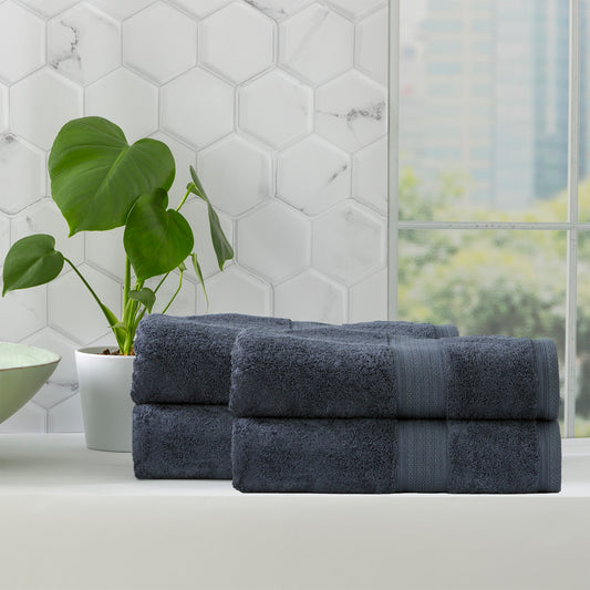 4 Pack Stella Bath Sheets - 650 GSM Super Soft Bamboo Cotton