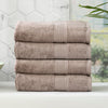4 Pack Stella Bath Towels - 650 GSM Super Soft Bamboo Cotton Bath Towels
