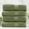 4 Pack Stella Bath Towels - 650 GSM Super Soft Bamboo Cotton Bath Towels