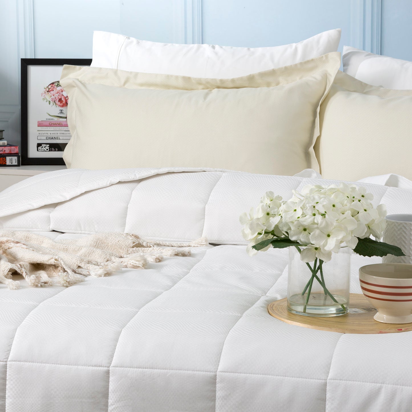 Jacquard Cotton Comforter Set - 500 Thread Count