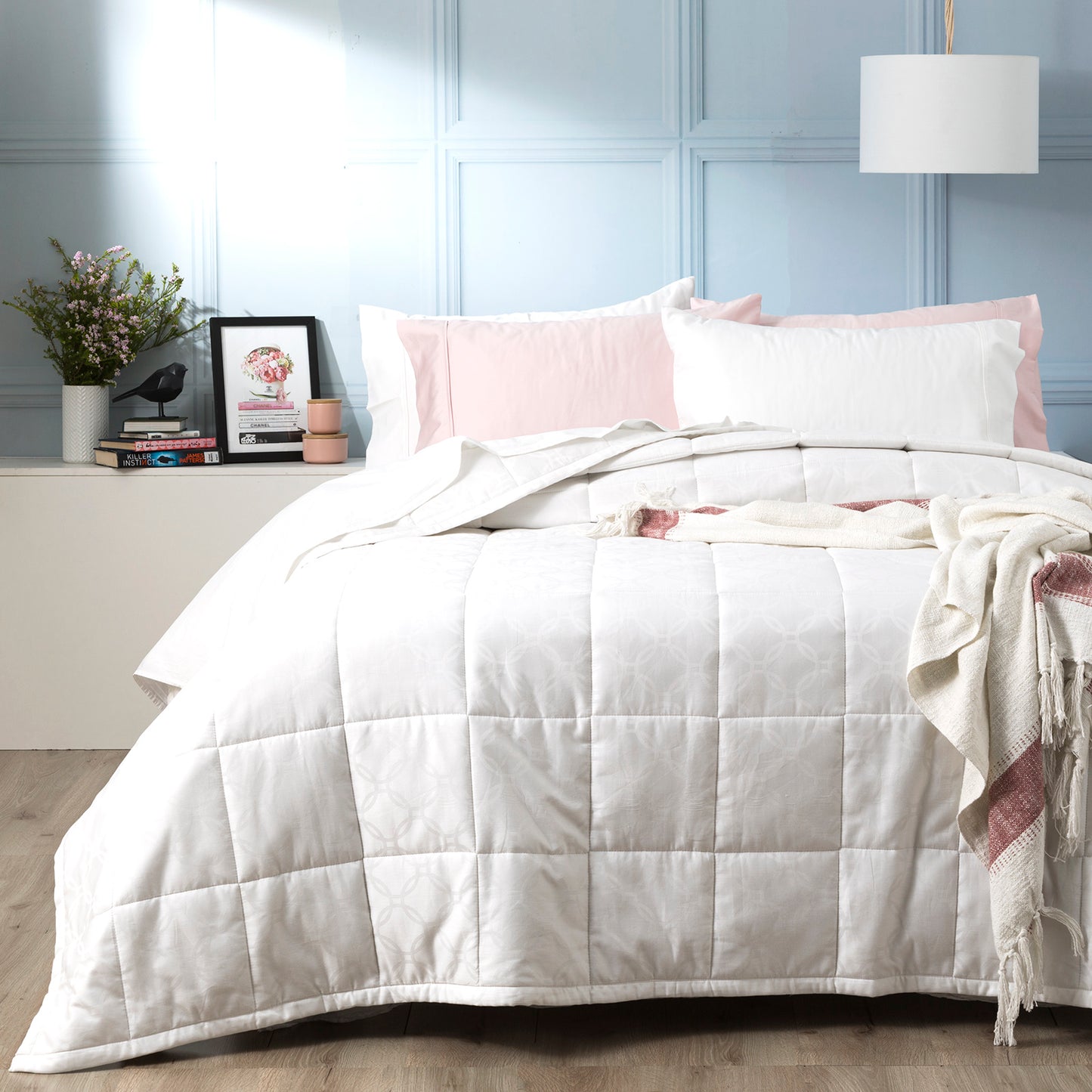 Jacquard Cotton Comforter Set - 500 Thread Count