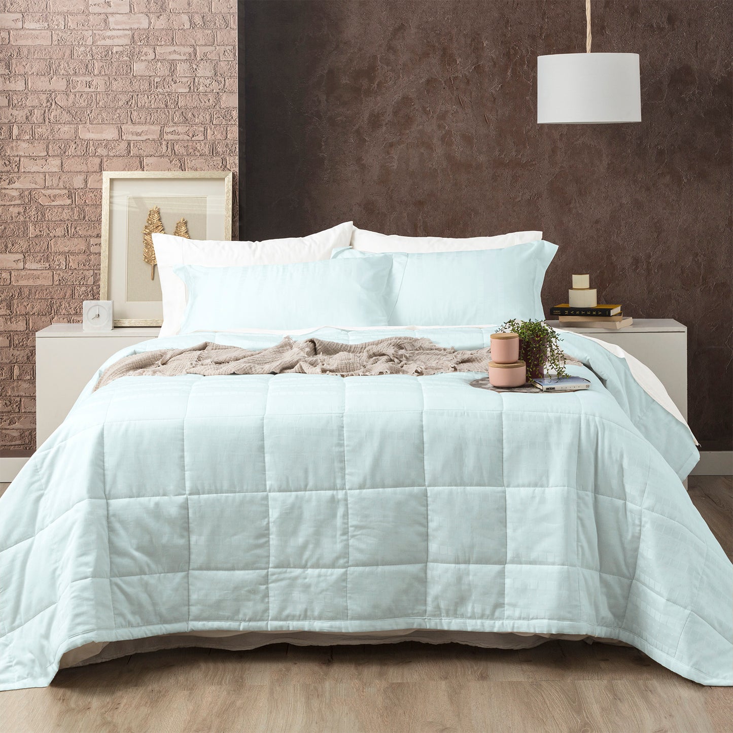 Jacquard Cotton Comforter Set - 500 Thread Count