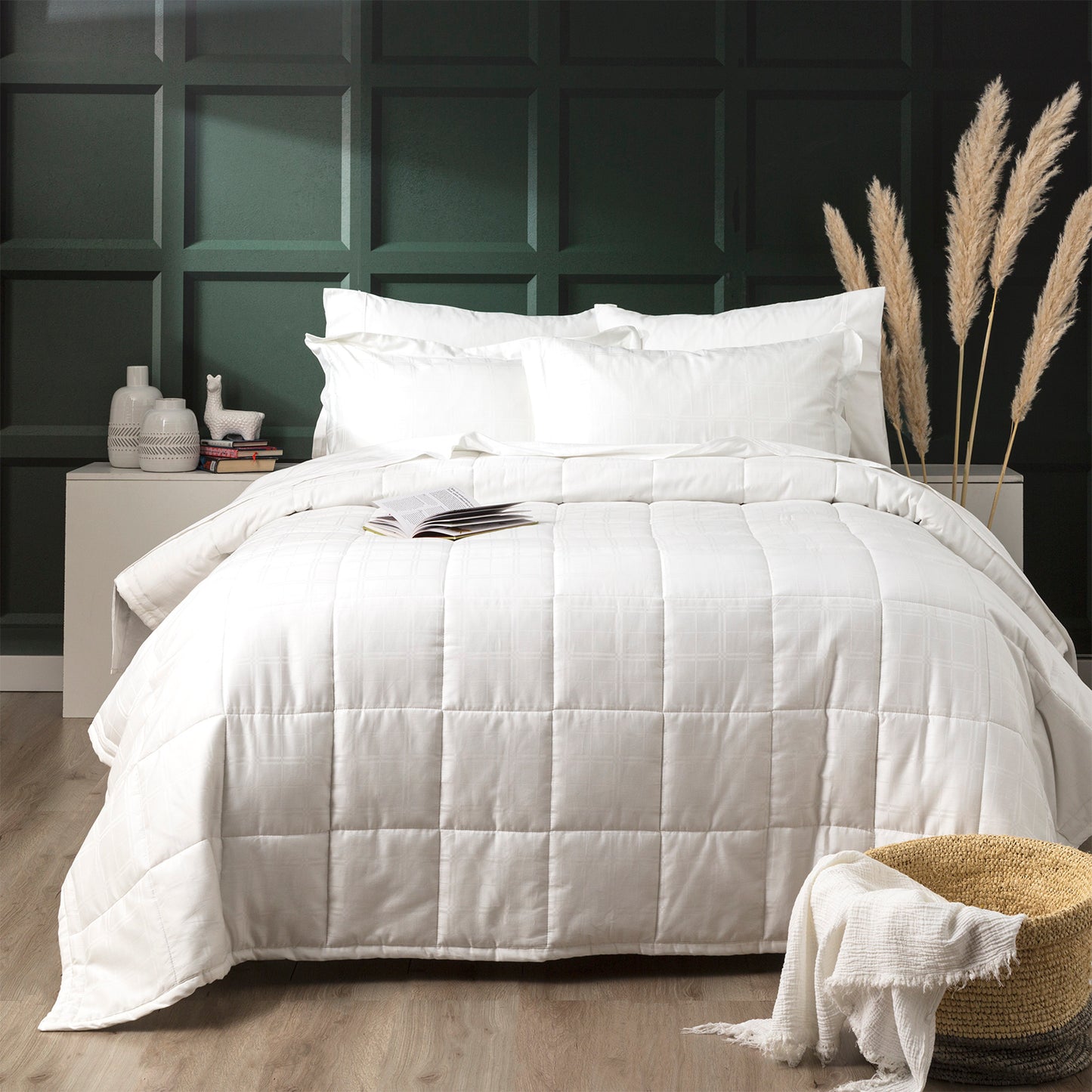 Jacquard Cotton Comforter Set - 500 Thread Count