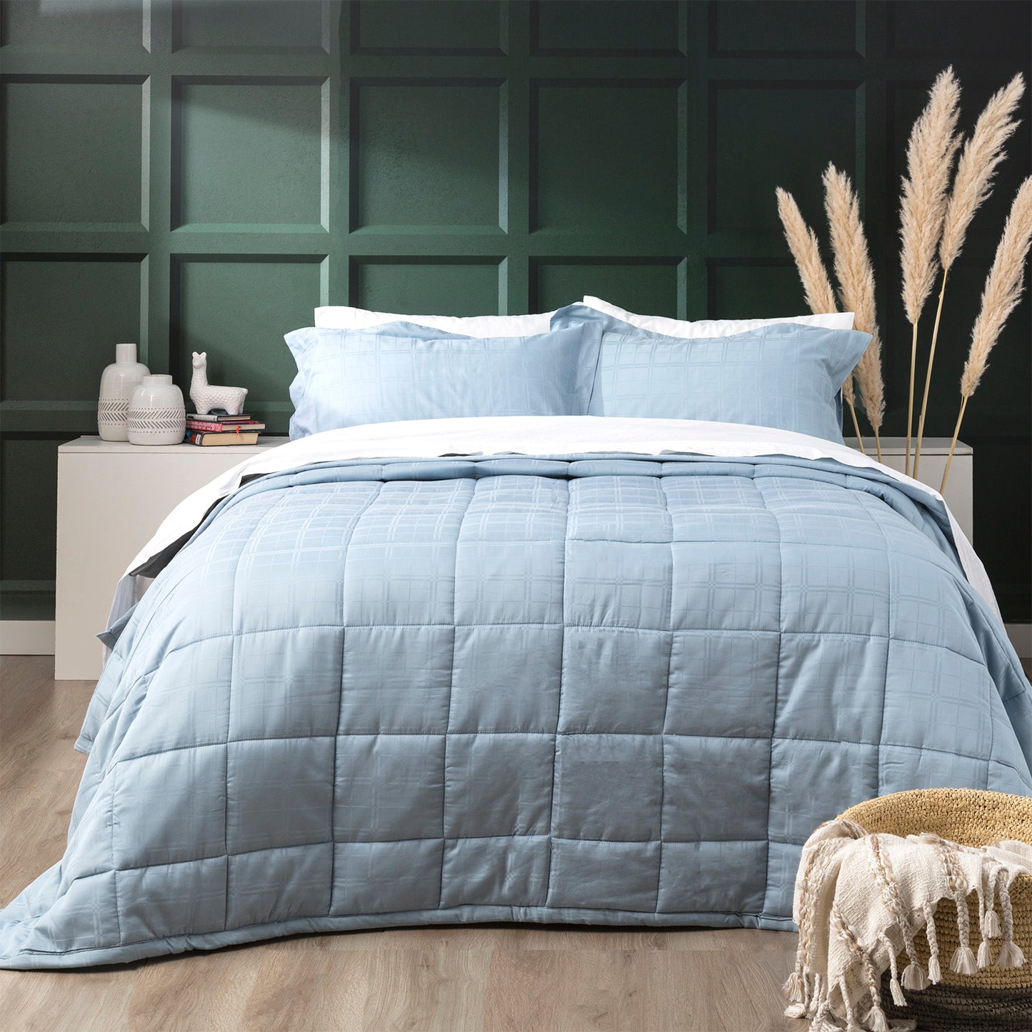 Jacquard Cotton Comforter Set - 500 Thread Count