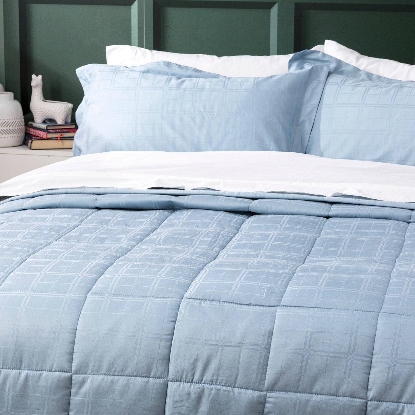 Jacquard Cotton Comforter Set - 500 Thread Count