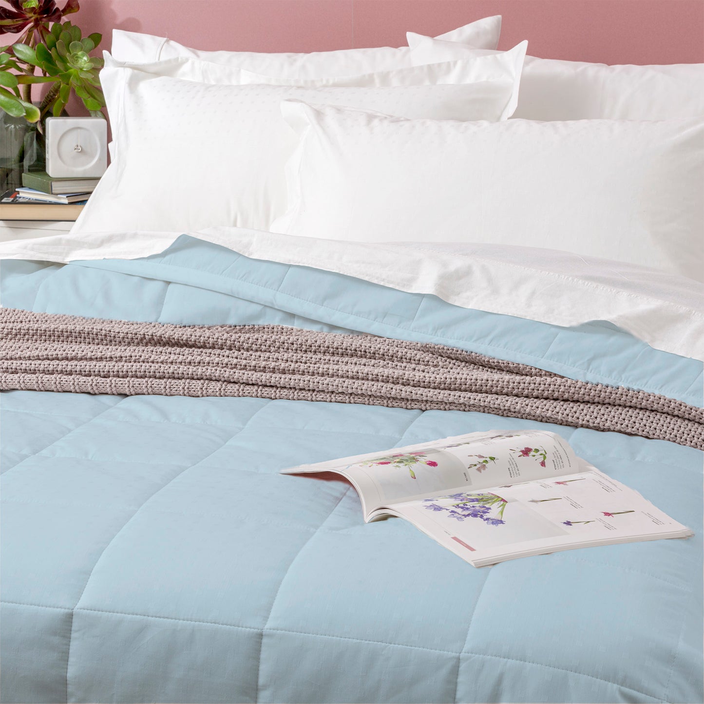 Jacquard Cotton Comforter Set - 500 Thread Count