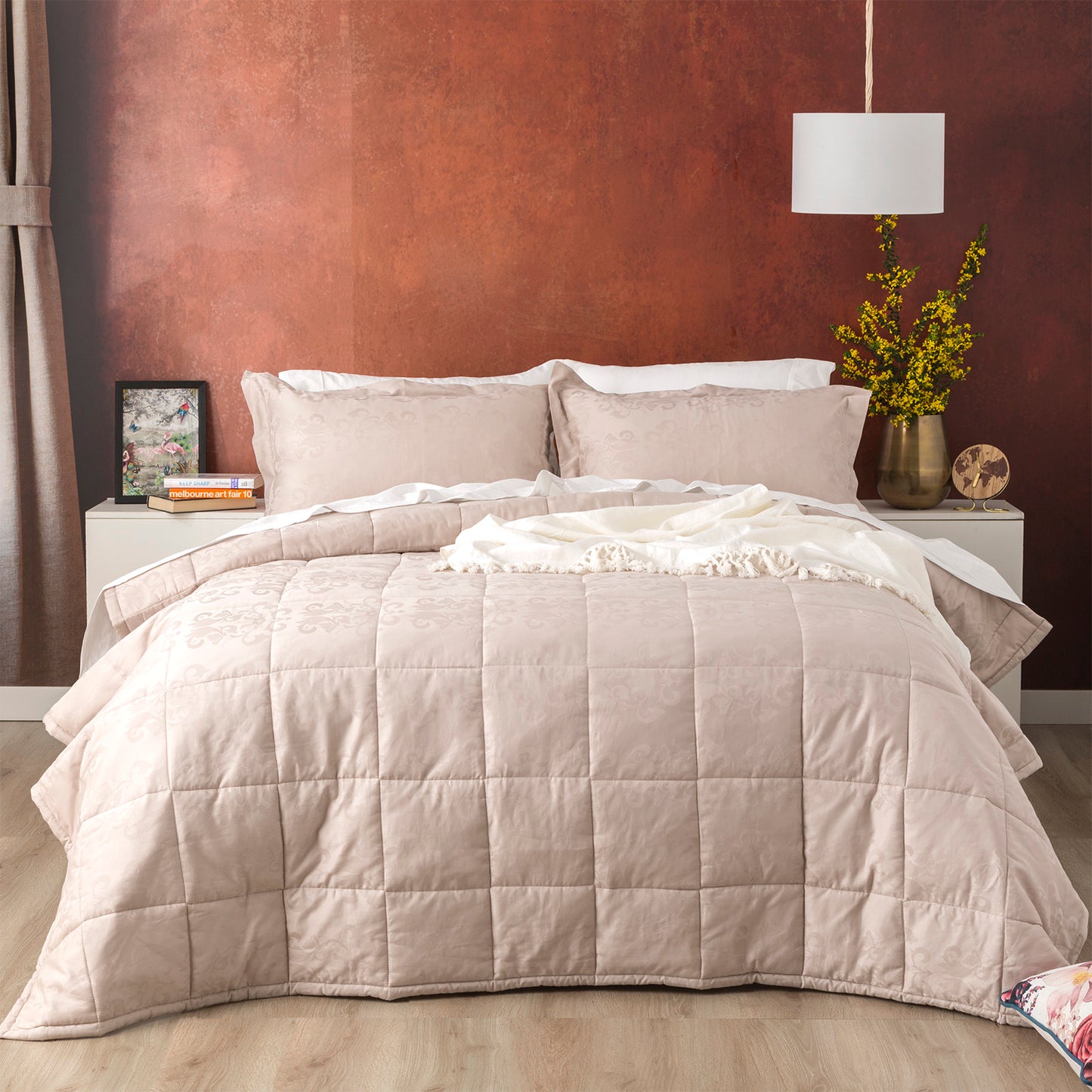 Jacquard Cotton Comforter Set - 500 Thread Count