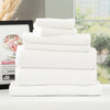 7 Piece Cobblestone Towel Set - 650 GSM Ribbed Cotton