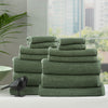 14 Piece Cobblestone Towel Set - 650 GSM Ribbed Cotton