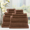 14 Piece Cobblestone Towel Set - 650 GSM Ribbed Cotton