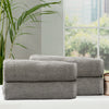 4 Pack Cobblestone Bath Sheets - 650 GSM Ribbed Cotton
