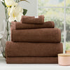 5 Piece Cobblestone Towel Set - 650 GSM Ribbed Cotton