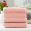 4 Pack Cobblestone Bath Towels - 650 GSM Ribbed Cotton