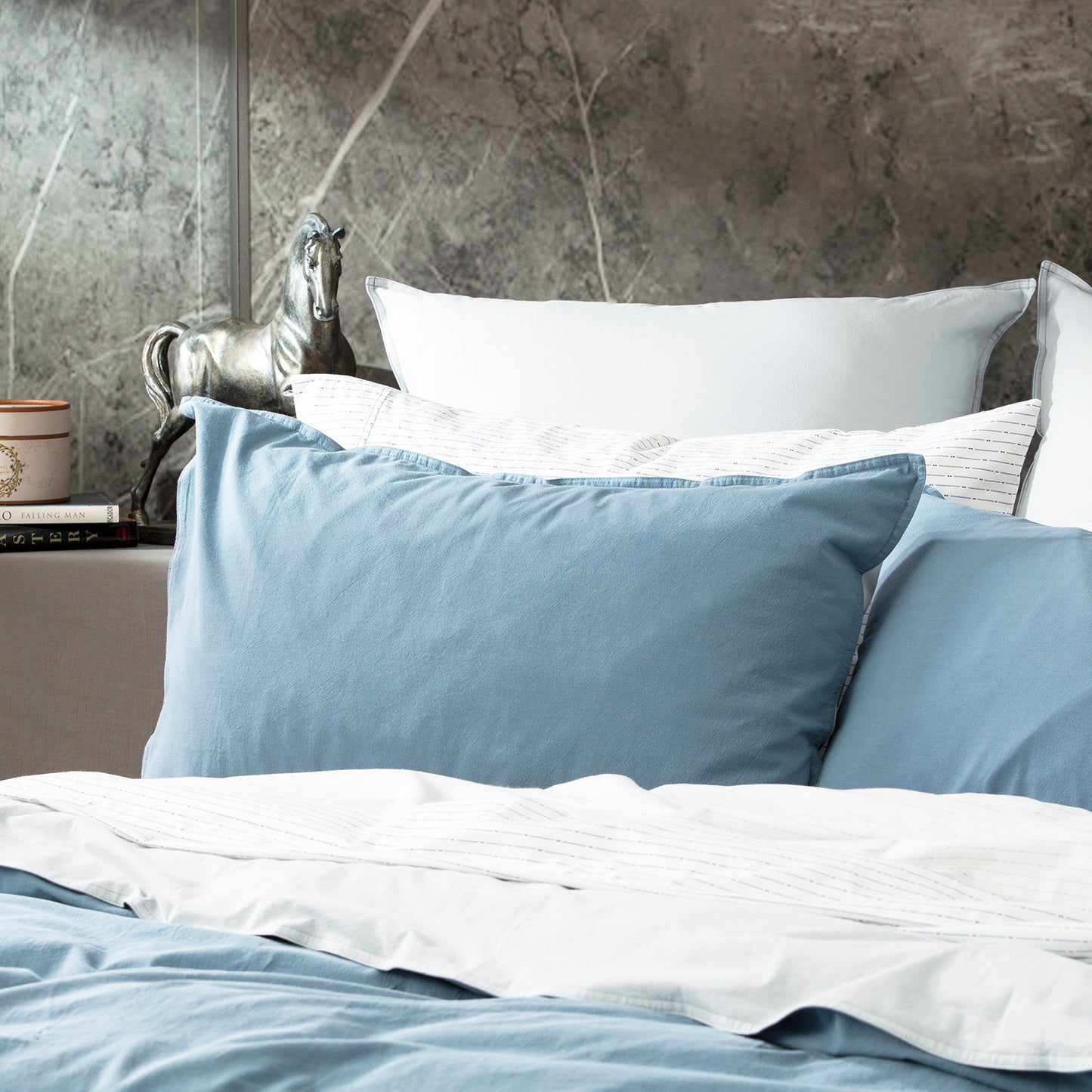 Essentials Reversible Euro Pillow Case - Vintage Stone Washed