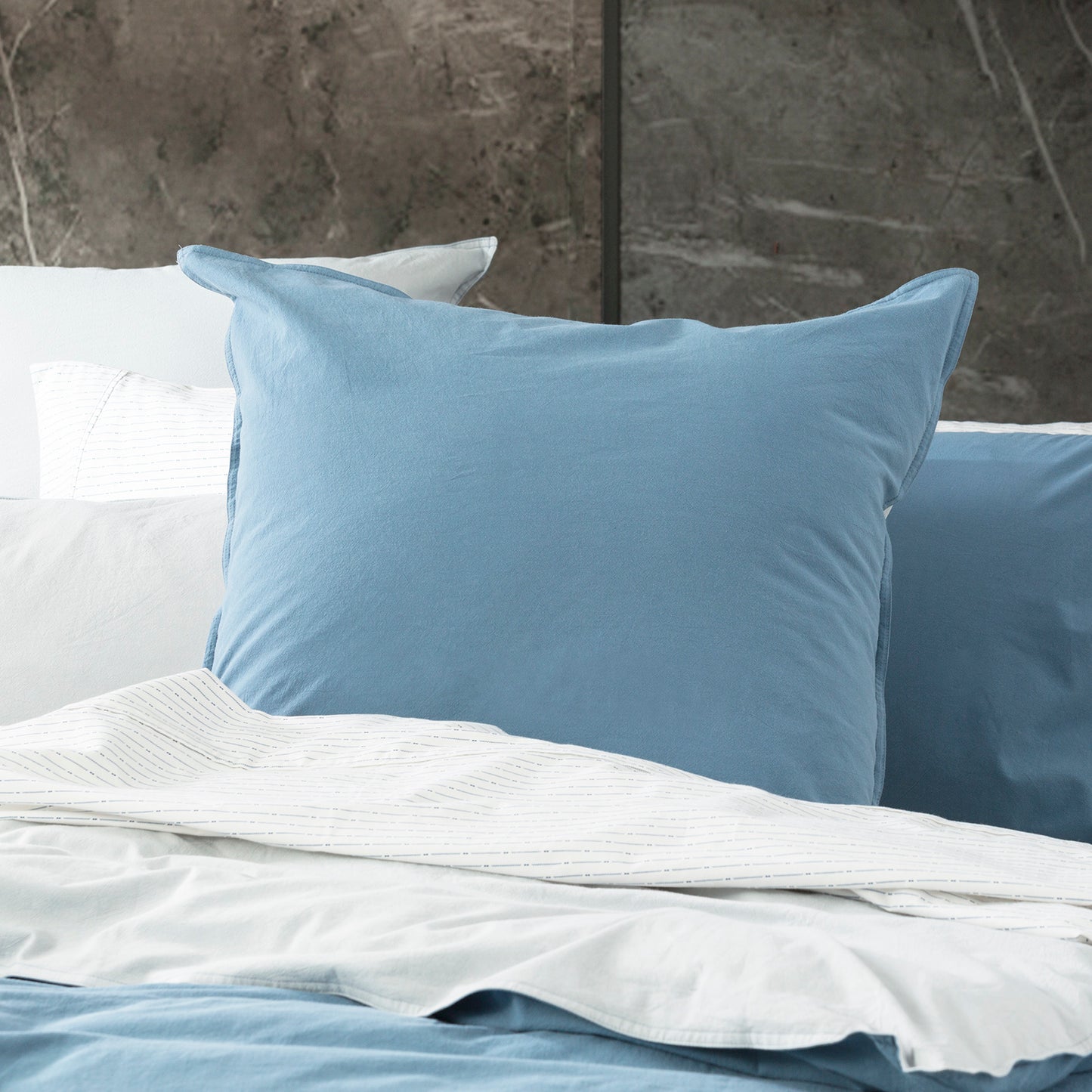 Essentials Reversible Euro Pillow Case - Vintage Stone Washed