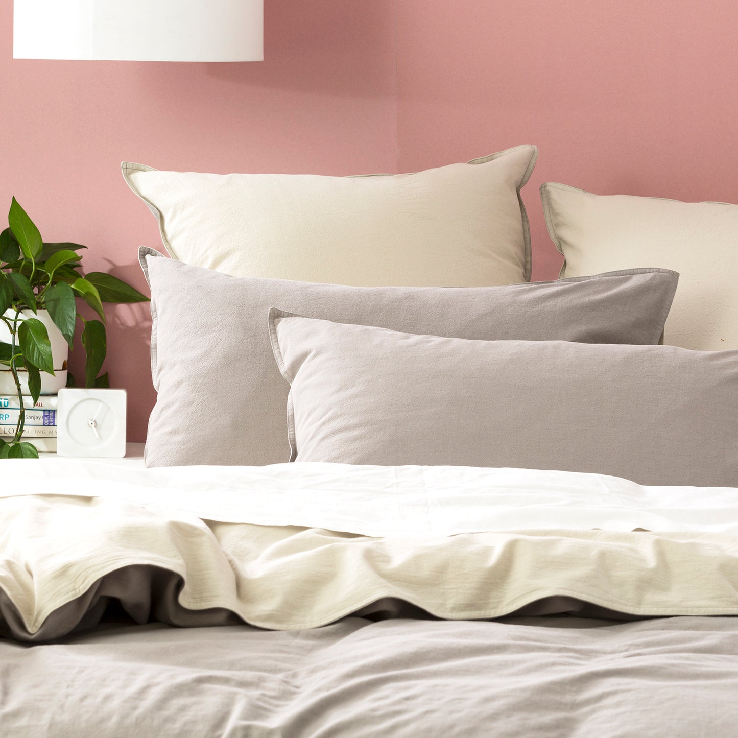 Essentials Reversible Euro Pillow Case - Vintage Stone Washed