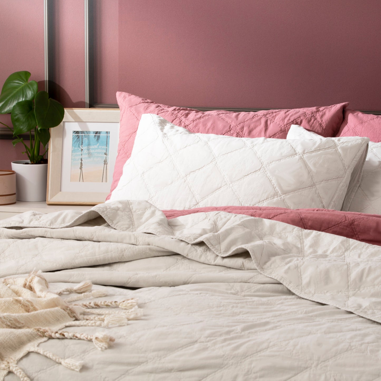 Attwood Quilted Coverlet set - Vintage Stone Washed Cotton