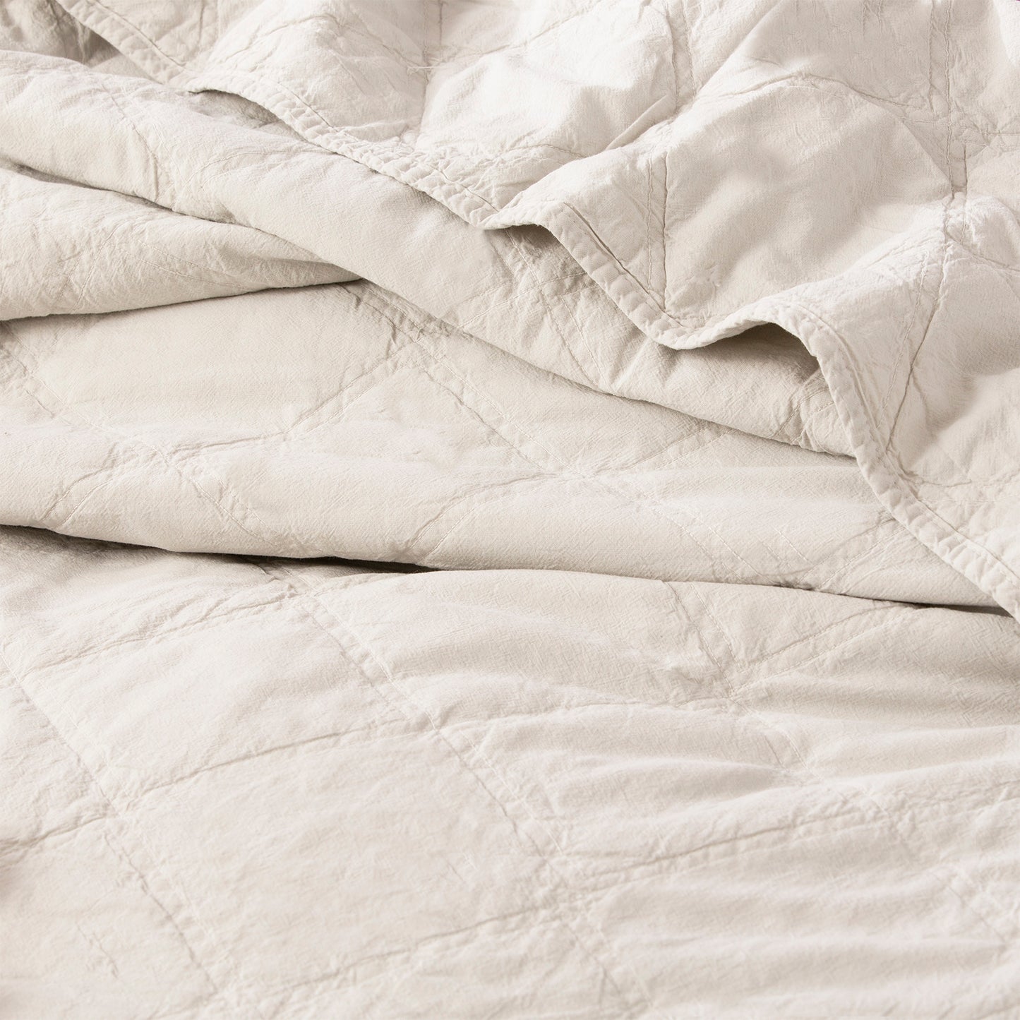Attwood Quilted Coverlet set - Vintage Stone Washed Cotton