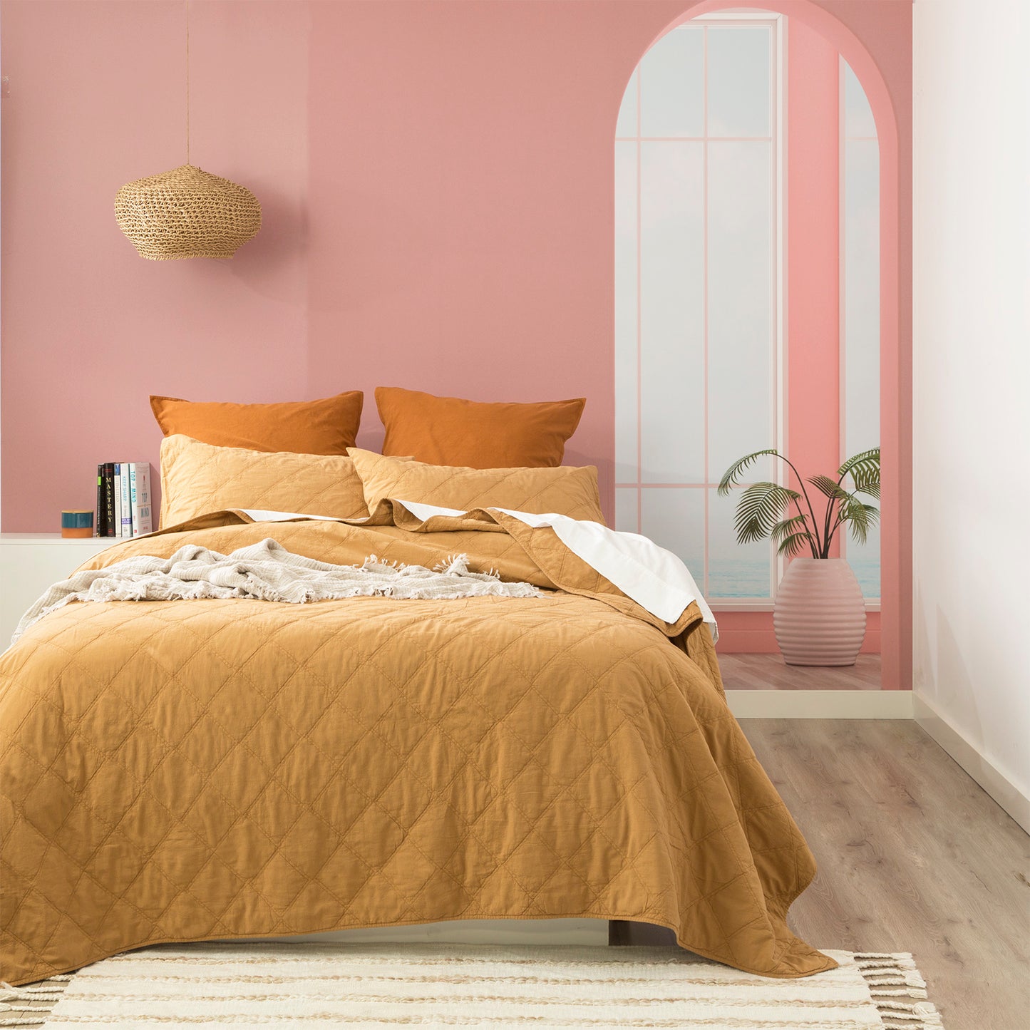 Attwood Quilted Coverlet set - Vintage Stone Washed Cotton