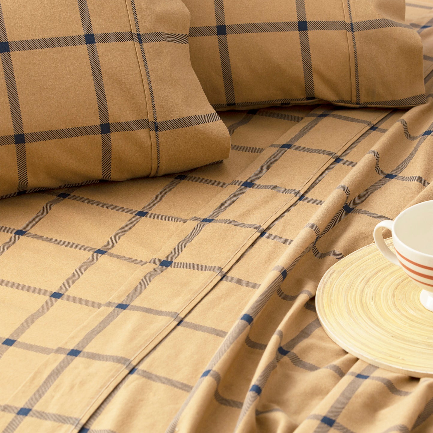 175 GSM Flannelette Sheet Set - Egyptian Cotton