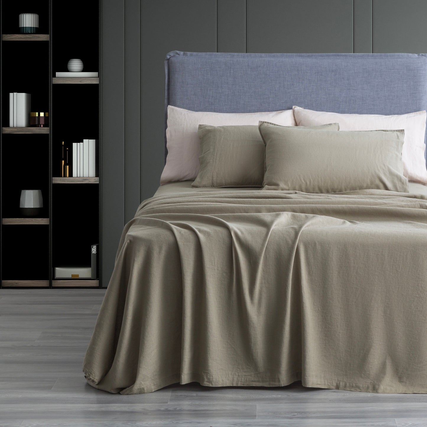 100% French Linen Sheet Set - Cavallo Stone Washed